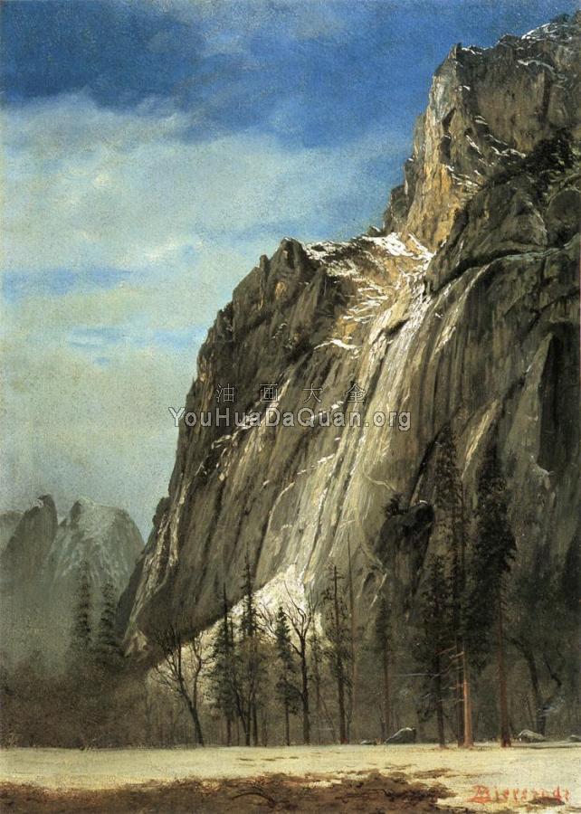 Cathedral Rocks A Yosemite View - 阿尔伯特·比尔施塔特